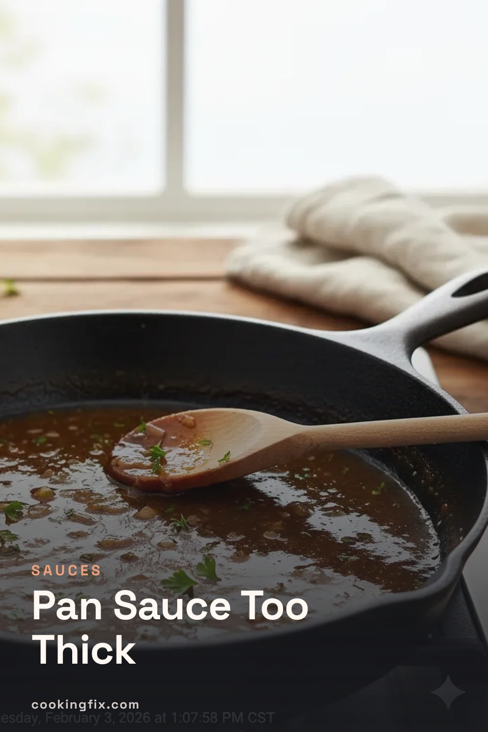 Pan Sauce Too Thick
