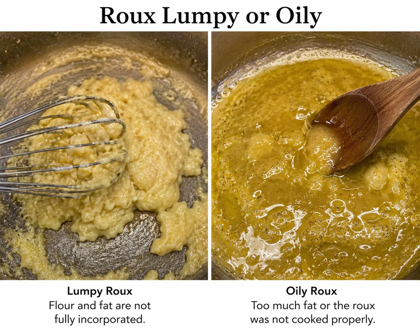 Roux Lumpy or Oily