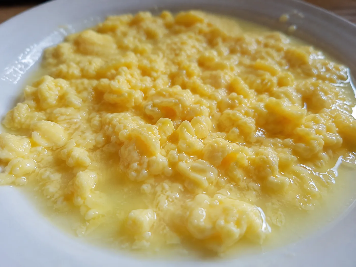 Watery Scrambled Eggs